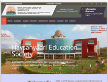 Tablet Screenshot of navsahyadri.edu.in